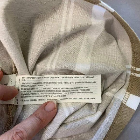 Two Hollister Men T-shirts Striped Beige Burgundy Size XL Short Sleeves - Picture 12 of 12